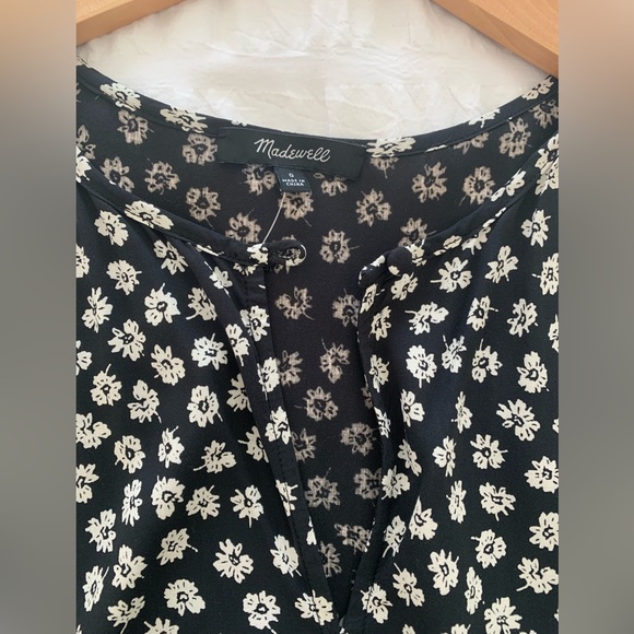 Madewell Tie Sleeve Tiered Midi Dress NWT - Picture 10 of 11